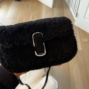 Marc Jacob’s Faux Black Fur Crossbody Purse